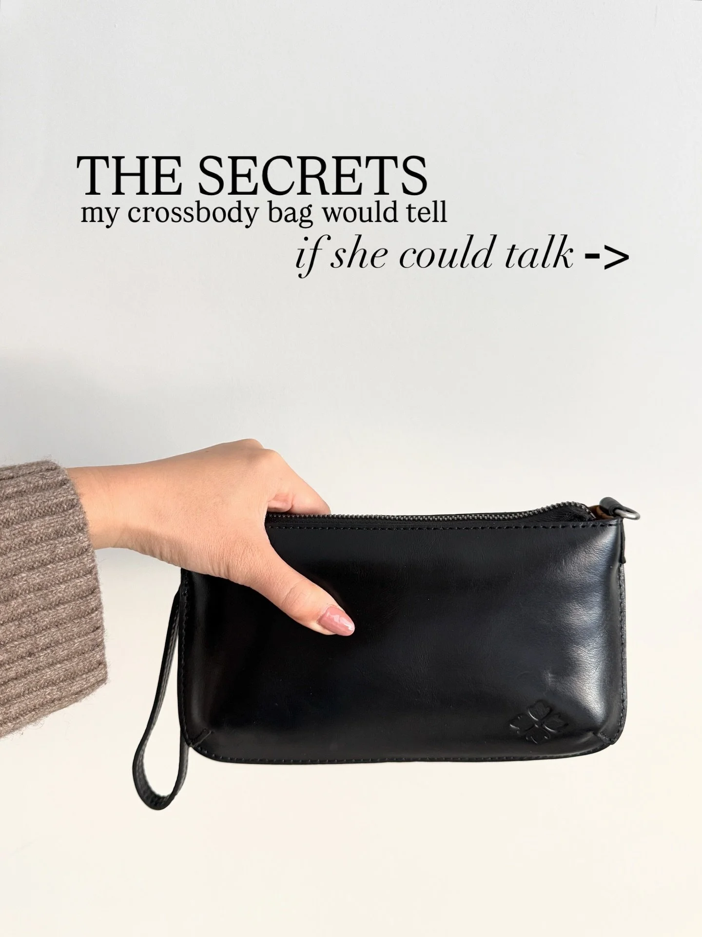 And the secrets are safe 🤭. I spent a day with the Laurina Crossbody, which
comes with a wristlet strap from @patricianashdesigns, and by the end of the day, I
decided to get one for my mom and one for my grandma, too. It&rsquo;s launching tomorrow 