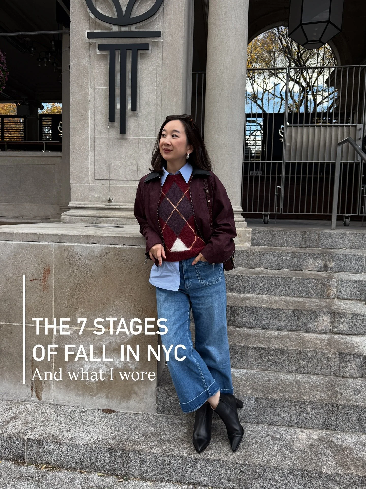 And suddenly, it&rsquo;s time to hibernate 🧐 Which stage was your favorite 😅

Outfit 1: @sezane vest + @fabrique.official suede jacket + @maevebyanthro jeans + @allyshoes booties
Outfit 2: @petitestudionyc blazer and skirt + @daniellashevel boots +