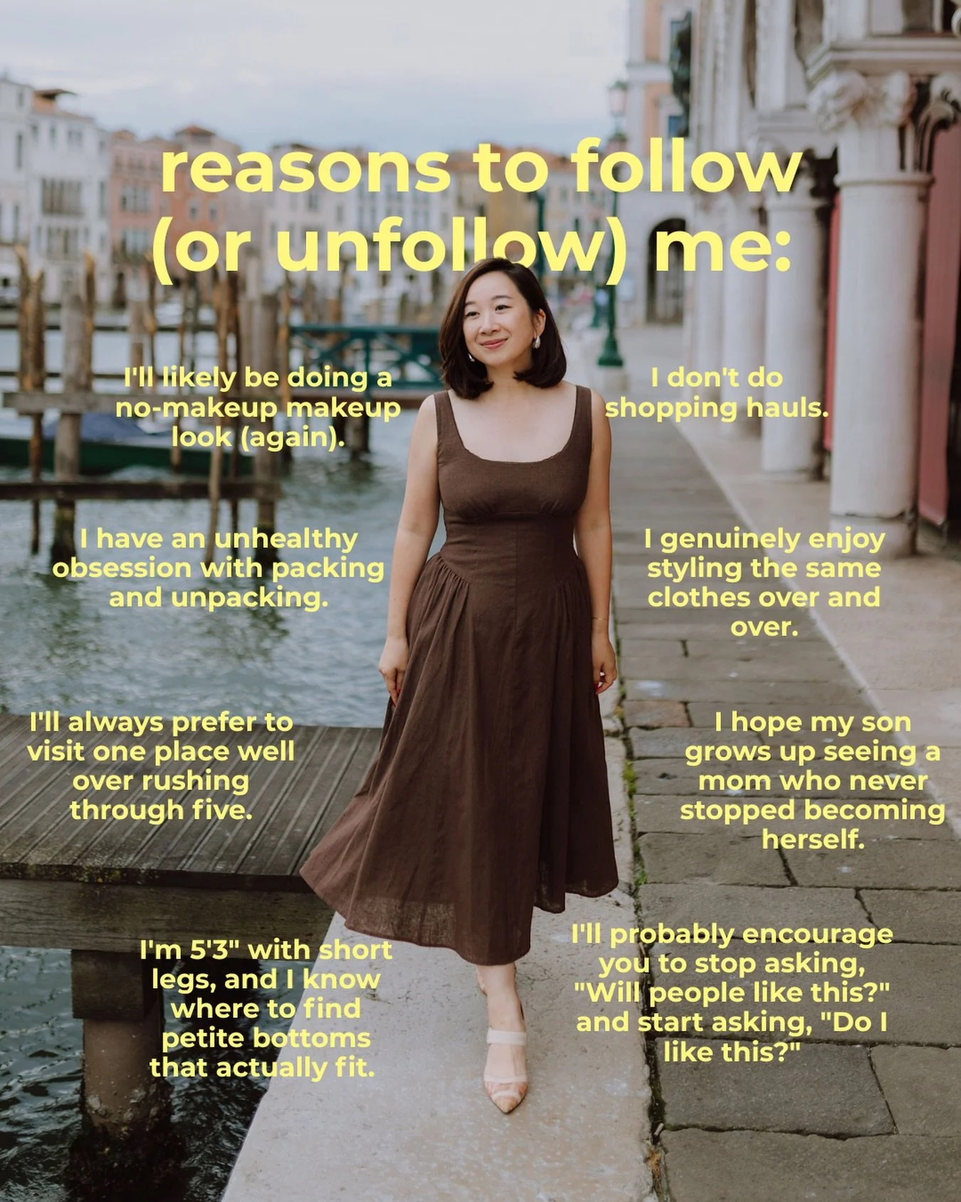 These are probably the biggest reasons you&rsquo;ll either follow me or unfollow me 💫🤭

If you decide to stay, I&rsquo;m so glad you&rsquo;re here. I hope this little corner of the social media world leaves you feeling inspired to wear what you alr