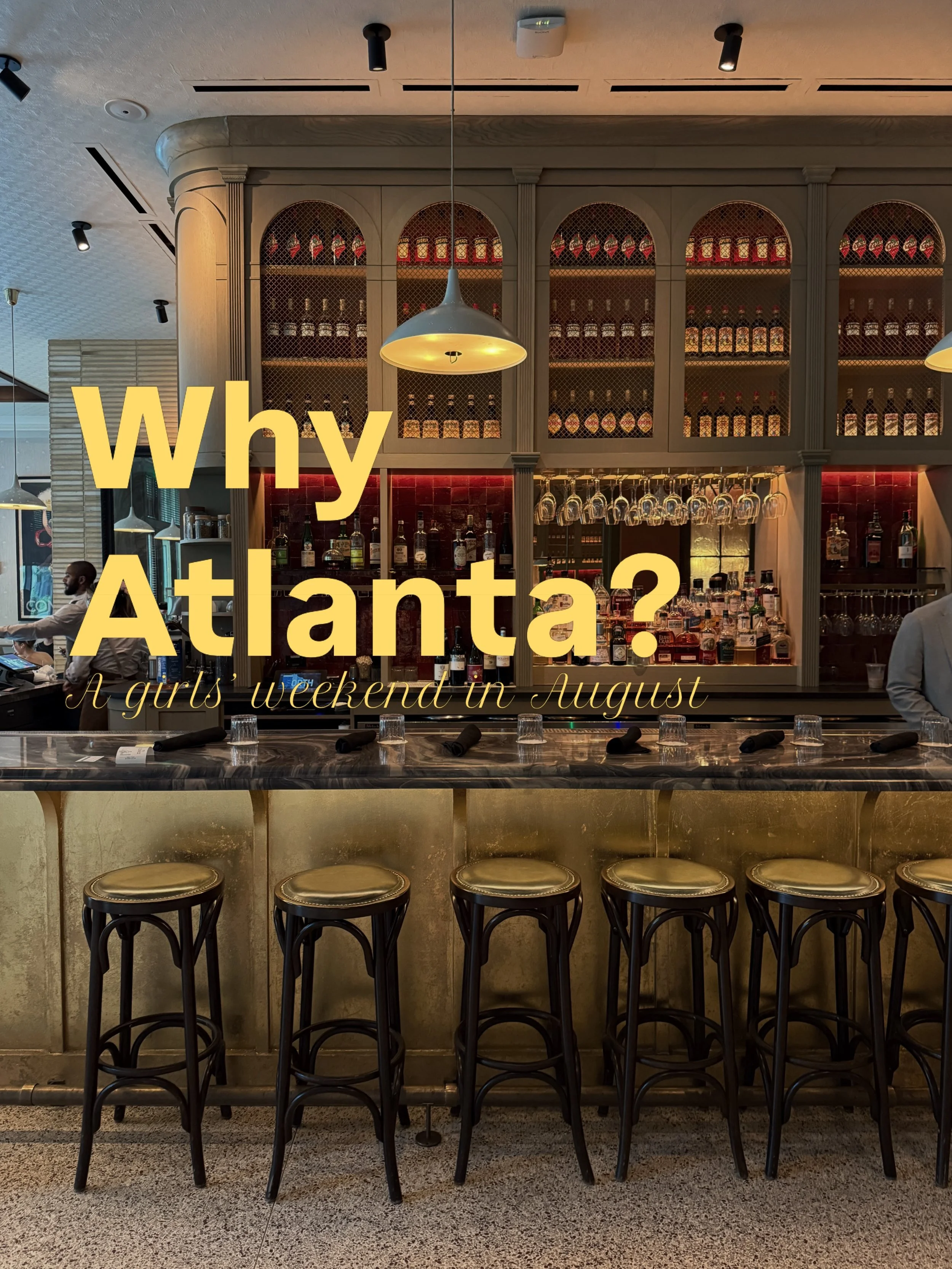 &ldquo;Why Atlanta?&rdquo; was the question I got the most when I told people where I was going for a weekend girls&rsquo; trip 😅

Half of us live in NYC, the other half in SF, so Atlanta felt like the perfect place to meet somewhere in the middle!
