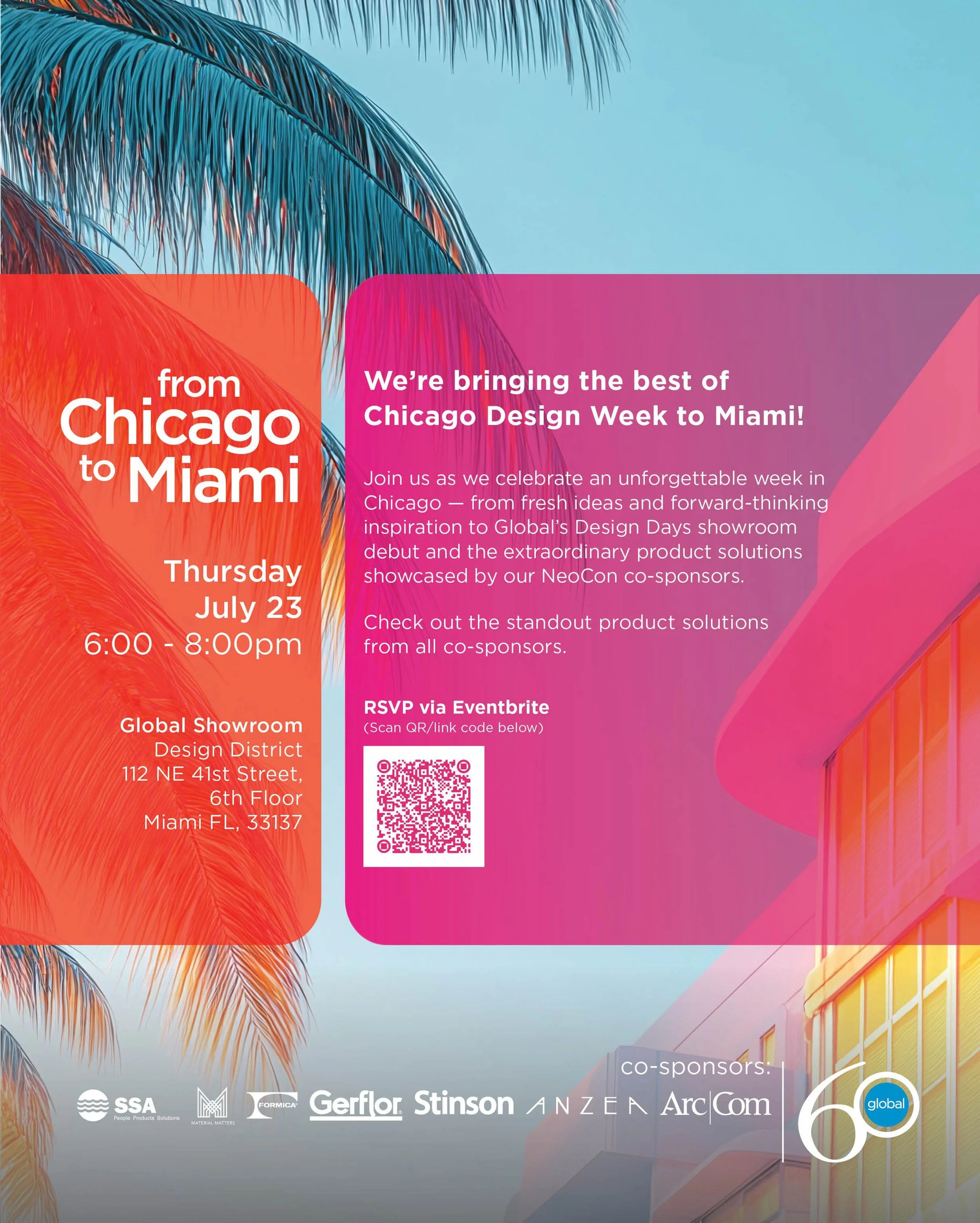 Join us as we celebrate an unforgettable week in Chicago &mdash; from fresh ideas and forward-thinking inspiration to Global&rsquo;s Design Days showroom debut and the extraordinary product solutions showcased by our NeoCon co-sponsors. Check out the