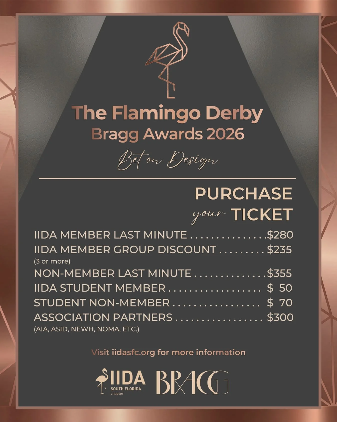 🎟️ Updated BRAGG Awards ticket pricing is now live! If you&rsquo;ve been waiting, this is your sign to place your bet on an unforgettable night celebrating the best in design.

The countdown is on&mdash;the BRAGG Awards are THIS SATURDAY, and ticket