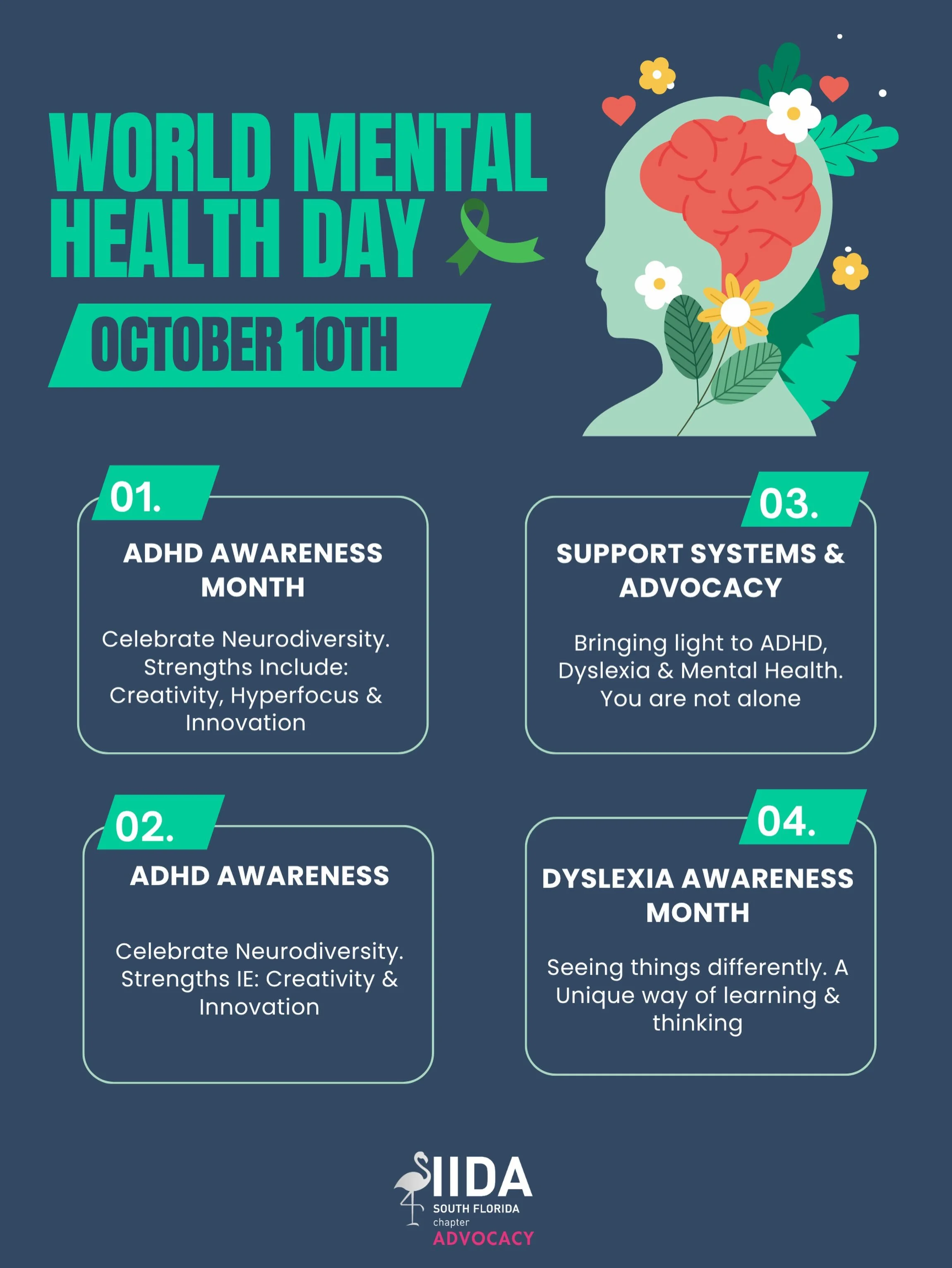 October gives us several opportunities to make our design community more supportive: World Mental Health Day on October 10, ADHD Awareness Month, and Dyslexia Awareness Month. 💚

Mental health and neurodiversity are different conversations, but both