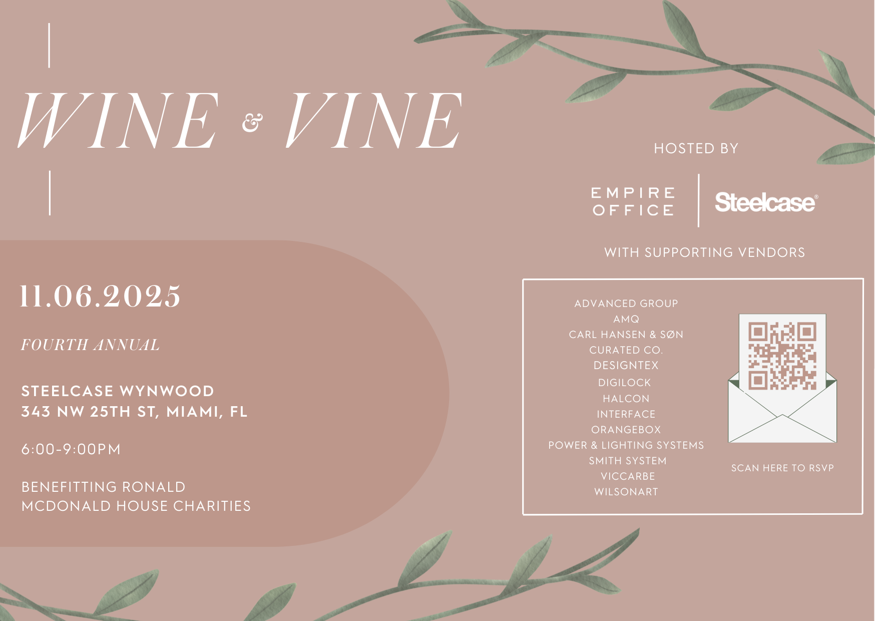 2025 Annual Wine &amp; Vine Event at Empire Office &amp; Steelcase   	 