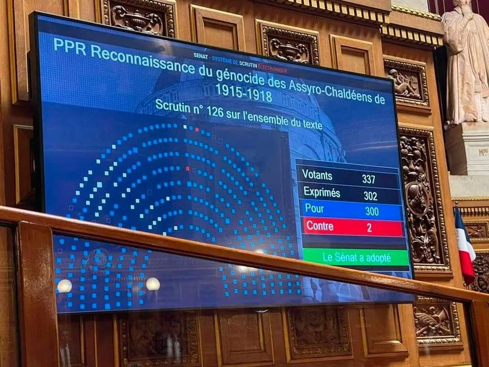 POLITICS: France recognizes Seyfo Genocide of 1915