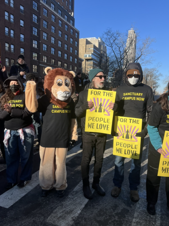 The Stranger’s Case: Protestors Rally Thursday at Columbia over Ongoing ICE Raids in Minnesota