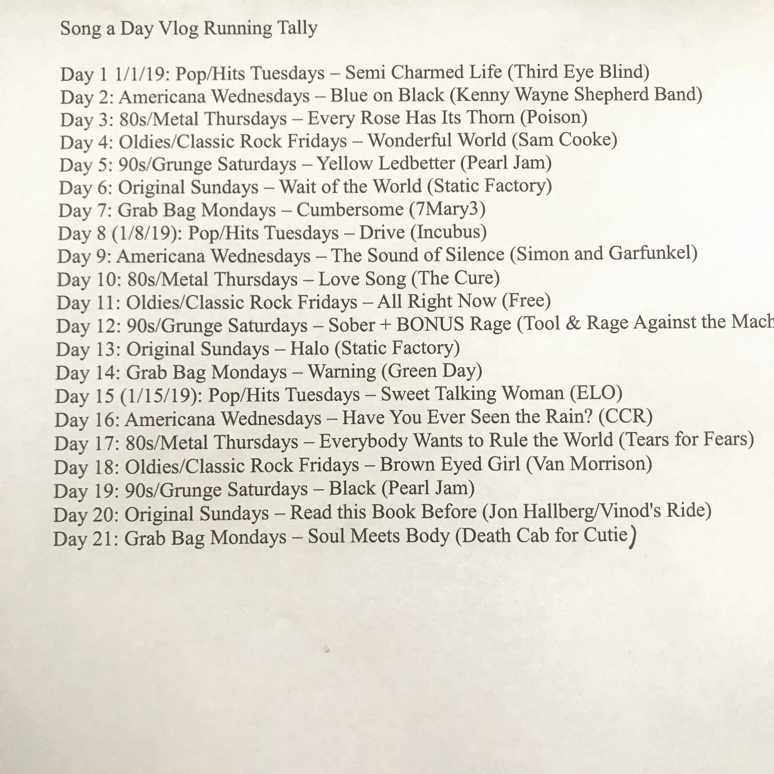 Vlog and rock show tonight!