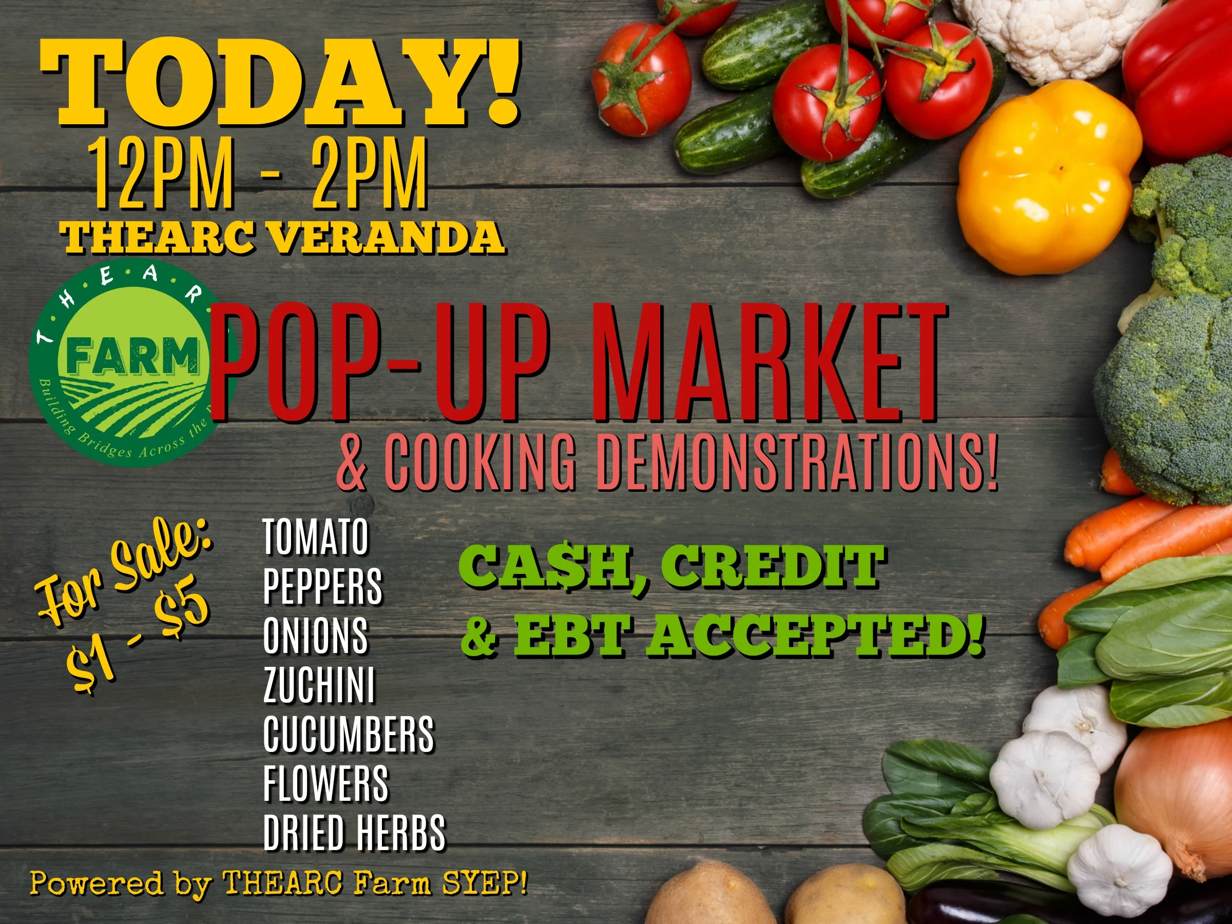 JULY 27 | THEARC FARM POP-UP MARKET