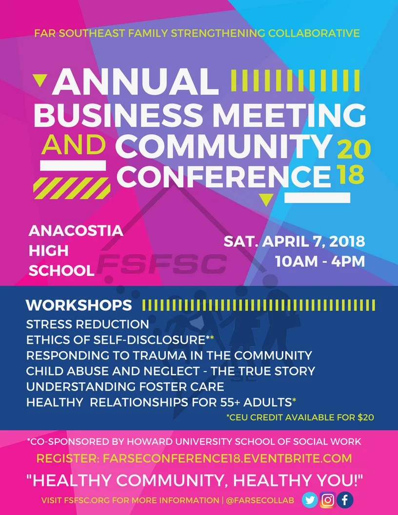 April 7 | FSFSC's Annual Business Meeting & Community Conference