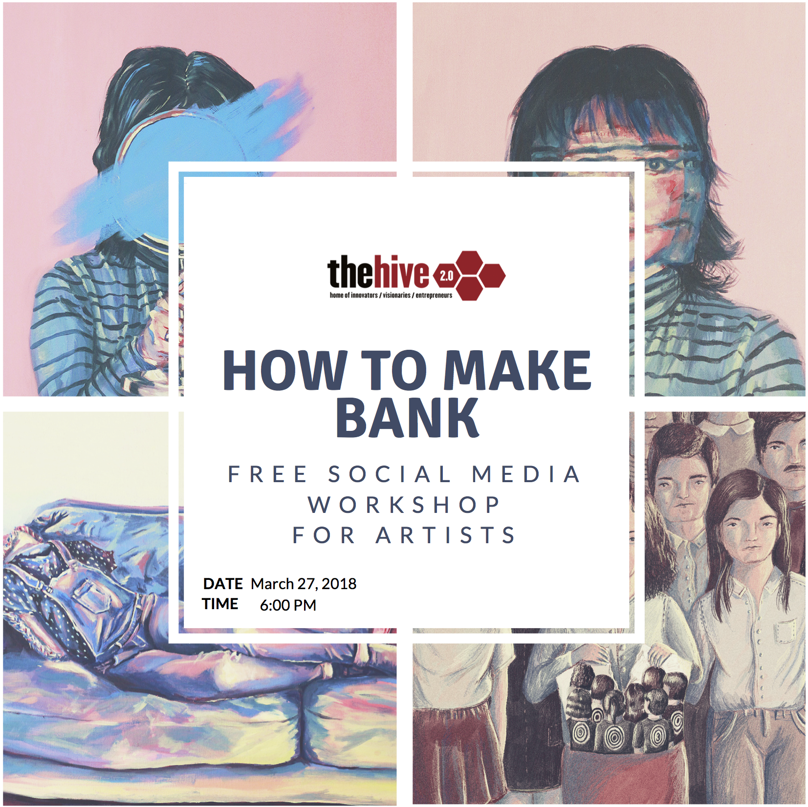 March 27 | Free Social Media Workshop For Artists @ The HIVE 2.0
