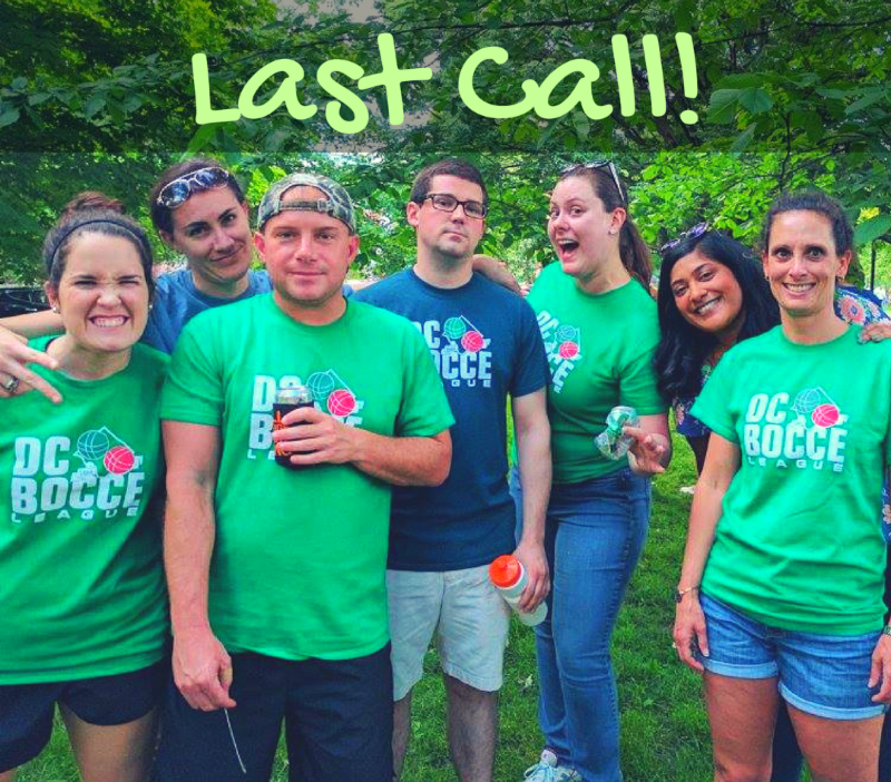 Bocce Ball League on Capitol Hill - registration closes 4/12 