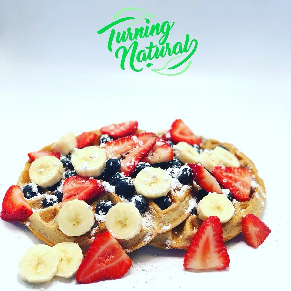 Vegan waffles now available @ Turning Natural