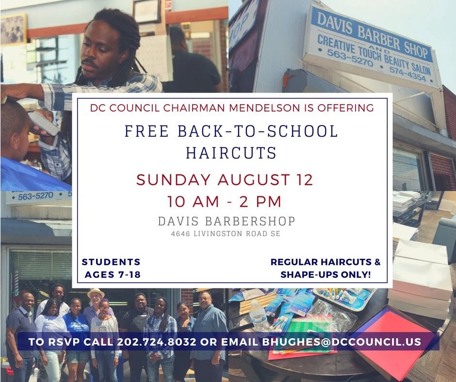 Aug 12 Free Back To School Haircuts Davis Barbershop