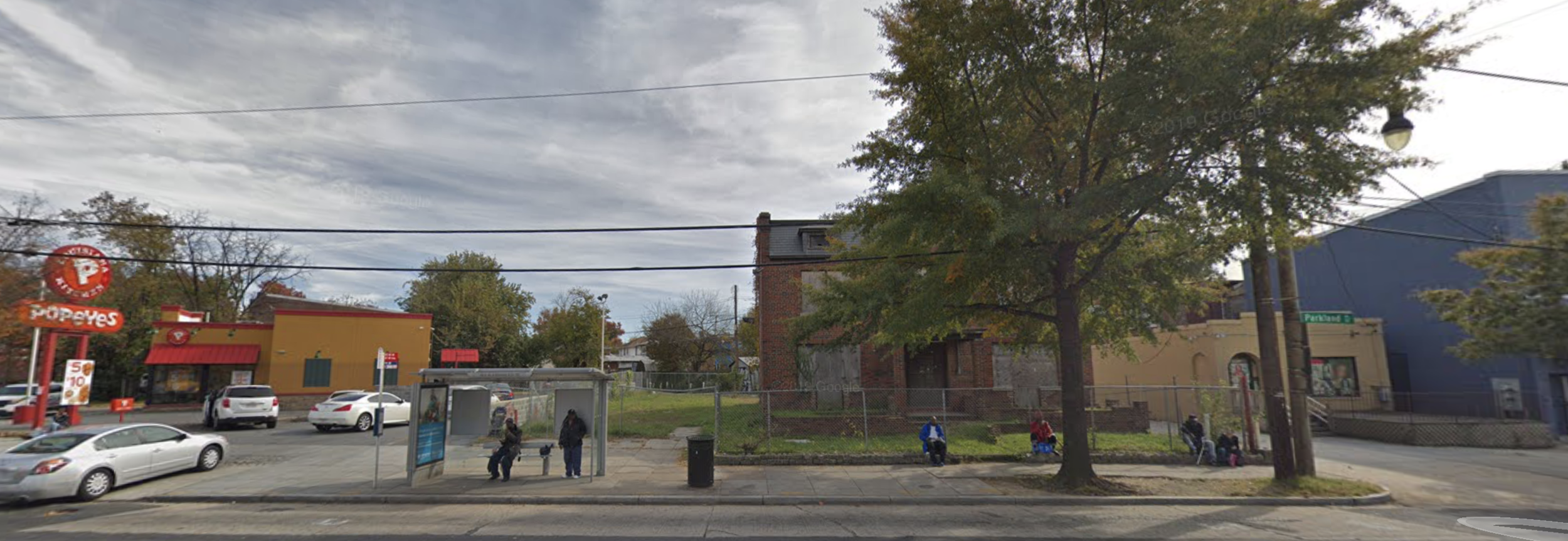 The lot next to Popeye's Chicken in Congress Heights is for sale for $1,200,000