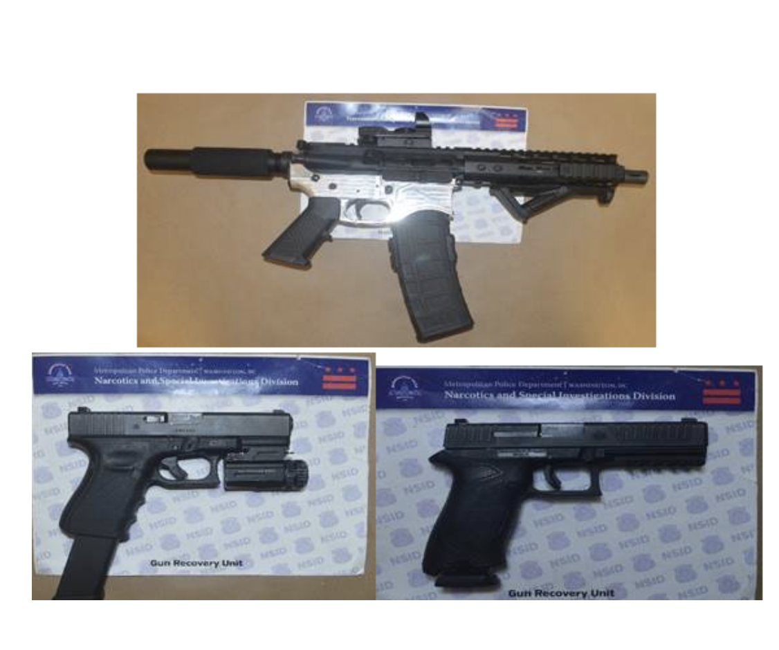 Last week MPD recovered 33 firearms in the District