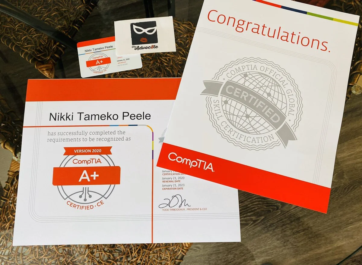 The Advoc8te - Marketing Maven and now Certified I.T. Professional!