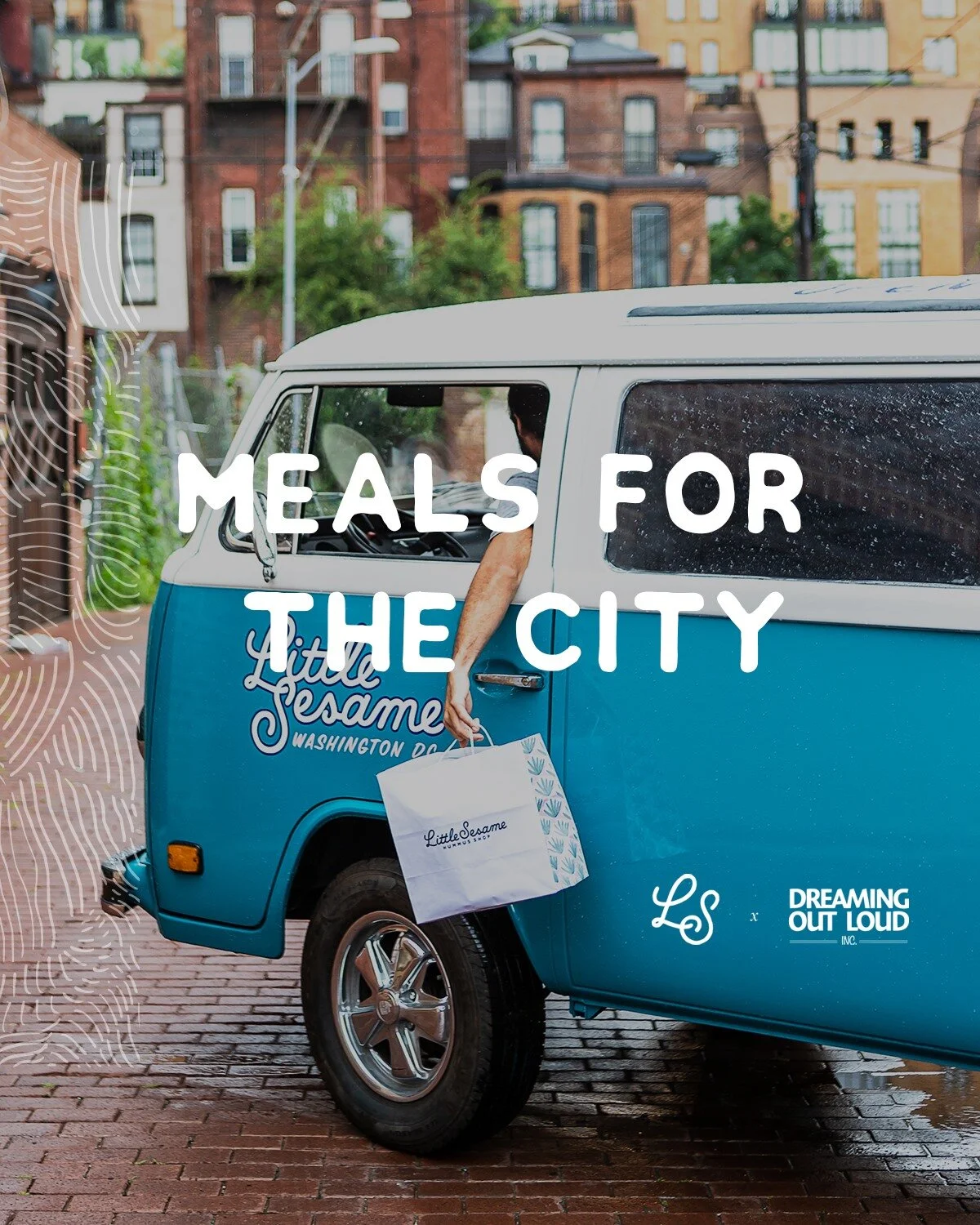 Little Sesame + Dreaming Out Loud providing free meals at Kelly Miller Middle School