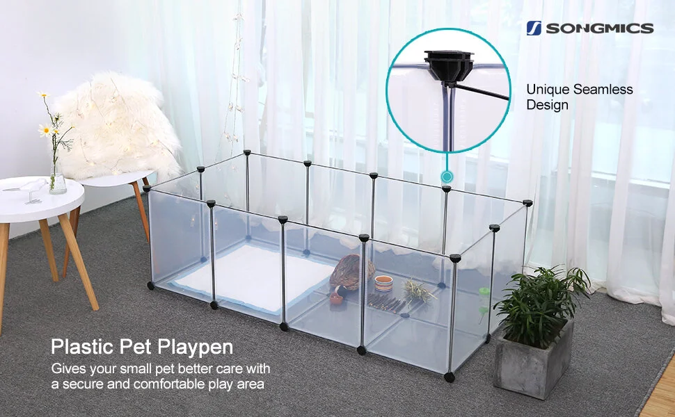 glass dog playpen