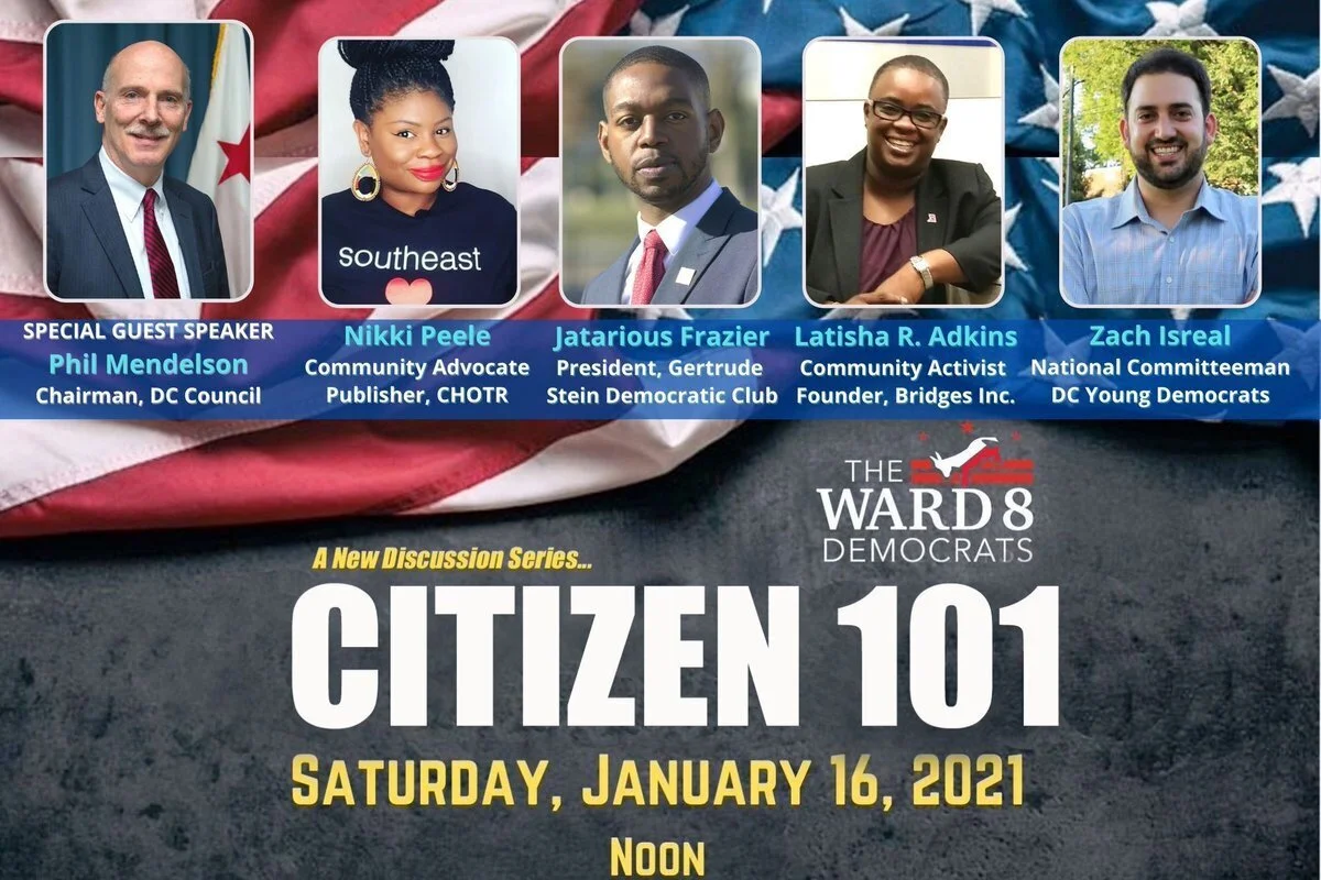 Jan 16 | Ward 8 Democrats presents Citizen 101 Panel Discussion