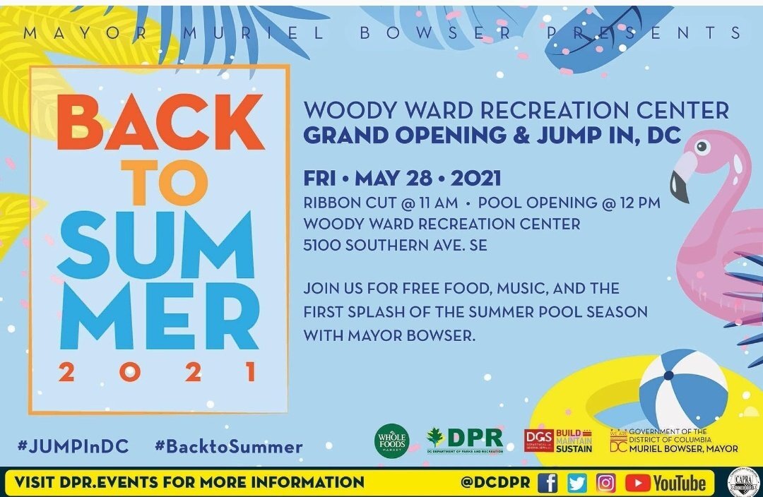 May 28 Woody Ward Recreation Center Grand Opening and Jump In