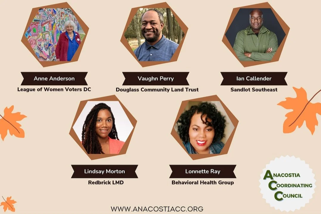 Oct 25 | Anacostia Coordinating Council Monthly Virtual Meeting