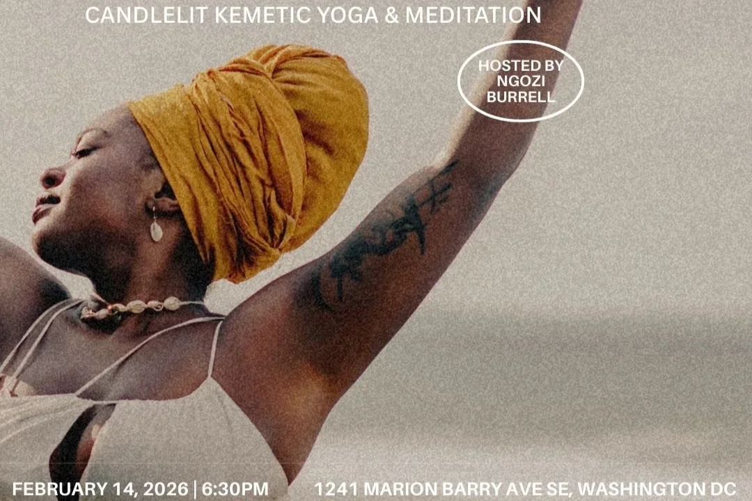 Feb 14 |  Valentine’s Candlelit Kemetic Yoga and Meditation at Honfleur Gallery