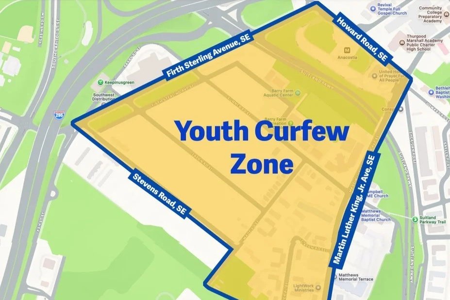 July 25 | Barry Farm Youth Curfew Zone in Effect 