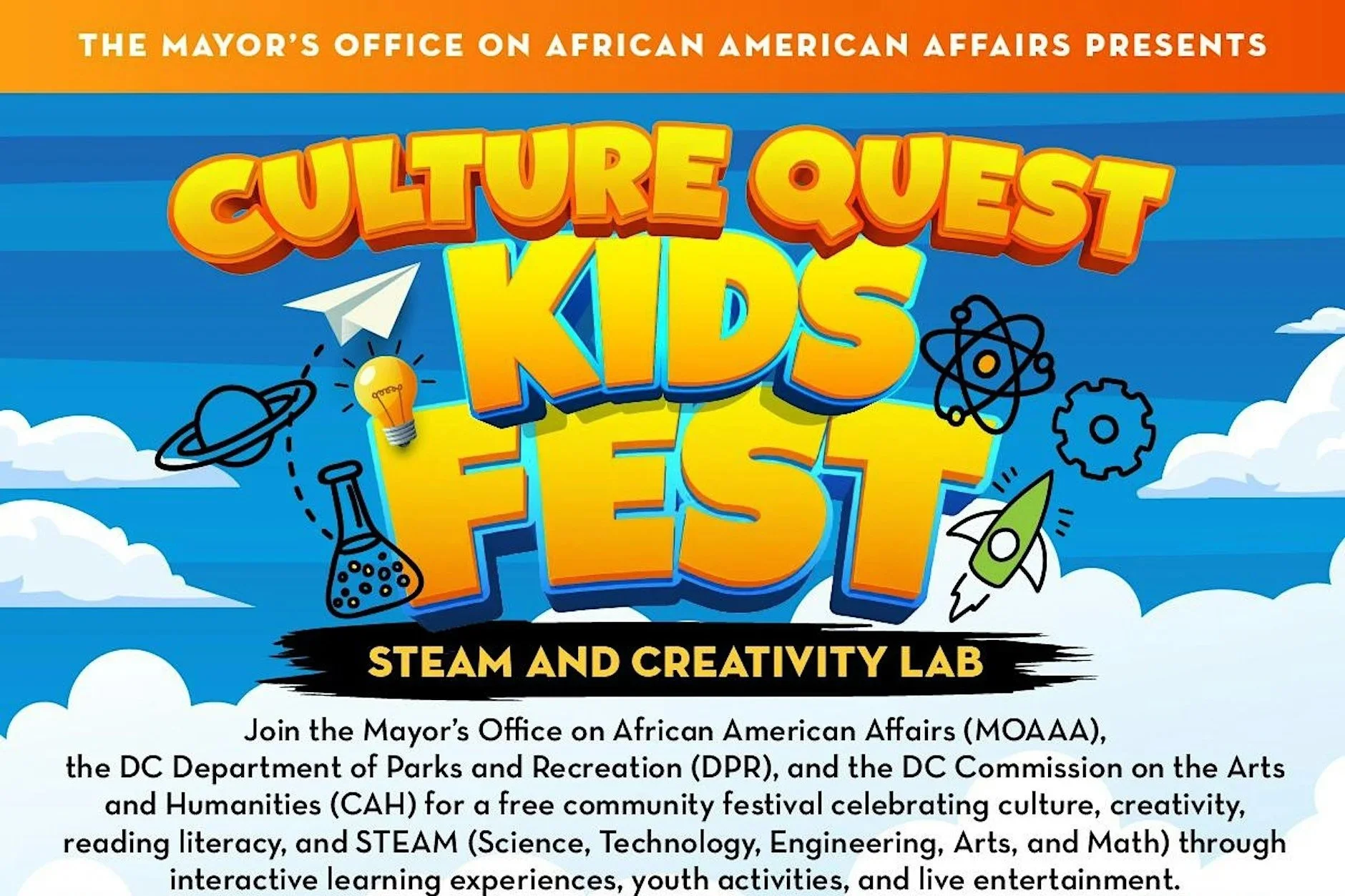 Aug 29 | Culture Quest Kids Fest: STEAM and Creativity Lab
