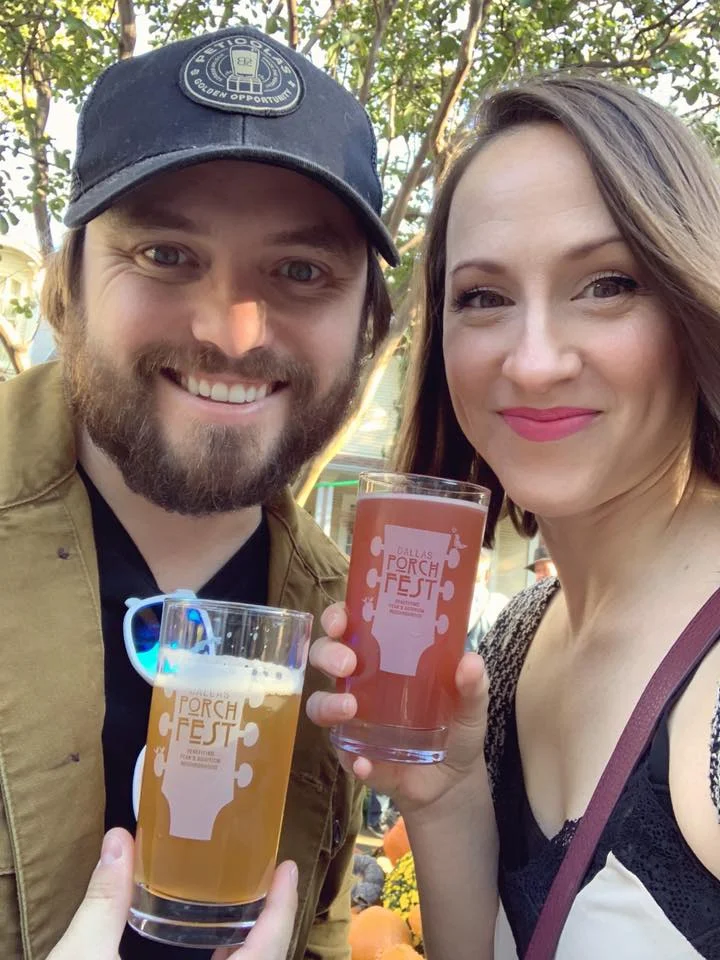 Enjoying El Super Bee Saison by Four Corners Brewing Company and Razzy Witbeer by Community Beer Co.