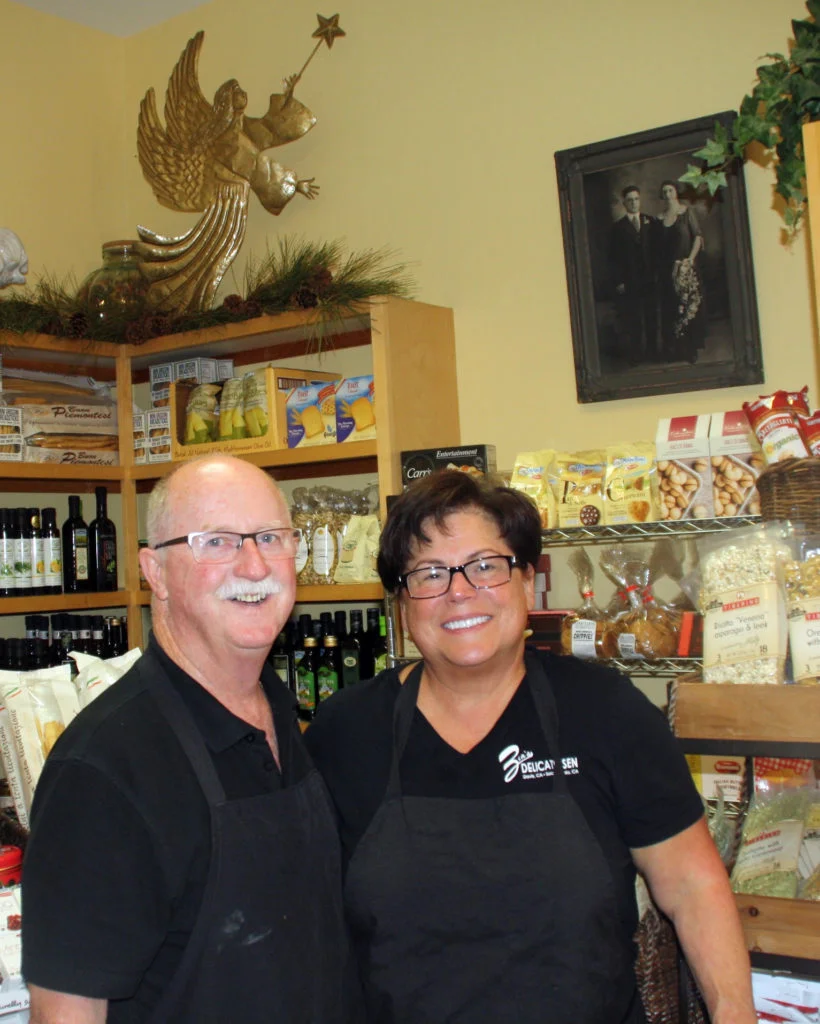 Anne Marie and Kevin Crilly have made Zia's Deli a family affair. Anne Marie’s maternal grandparents look down from their portrait on the wall. Bob Schultz/Courtesy photo