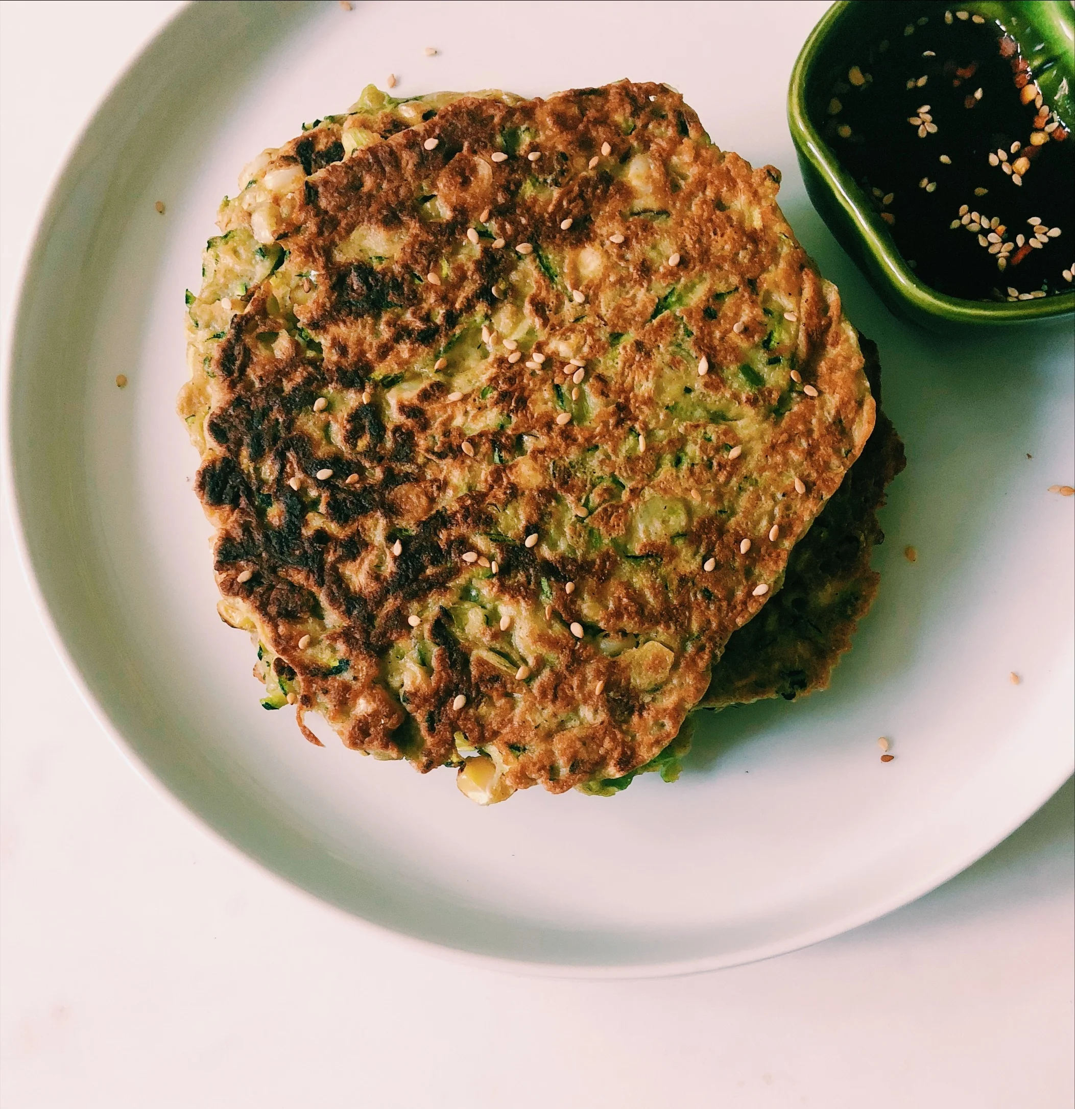 Chinese Five Spice Zucchini Corn Pancakes Low Simmer Blog