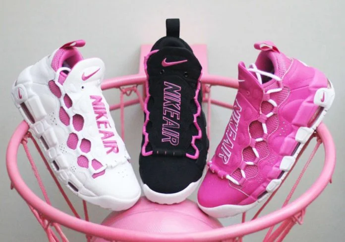 NIKE SUPPORT BREAST CANCER AWARENESS WITH  NIKE AIR MORE MONEY 