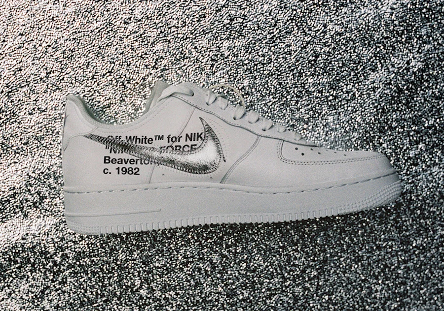 Virgil Abloh x Nike Air Force 1s that will only release on November 4th.