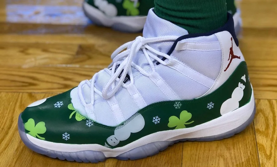 THE CUSTOM “CHRISTMAS” AIR JORDAN 11'S WORN BY MARCUS MORRIS
