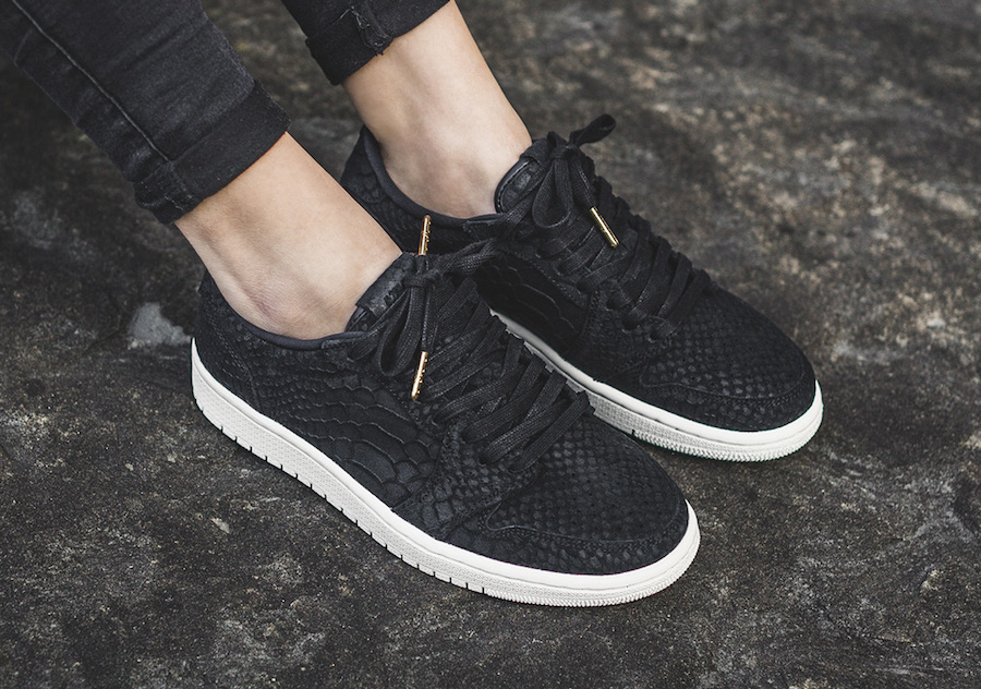 AIR JORDAN 1 RETRO LOW NO SWOOSH “BLACK PYTHON” DROPPING JANUARY 1ST