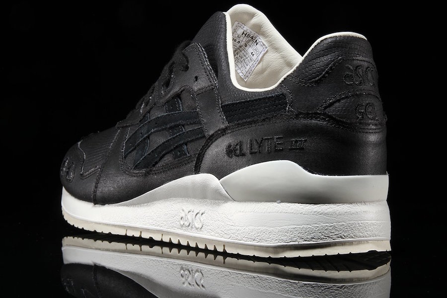 black leather asics gel lyte iii