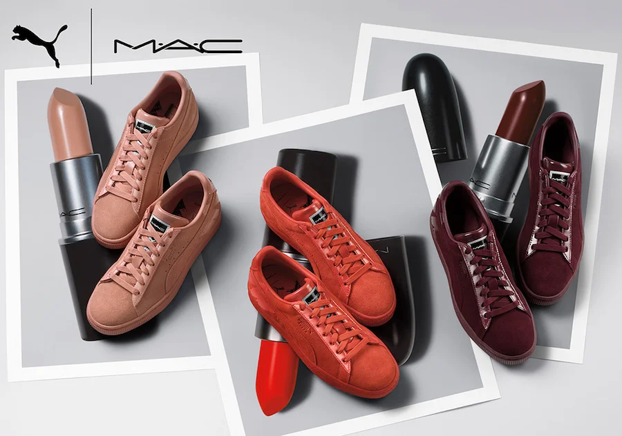 MAC X PUMA SUEDE INSPIRED BY LIPSTICK COLORS