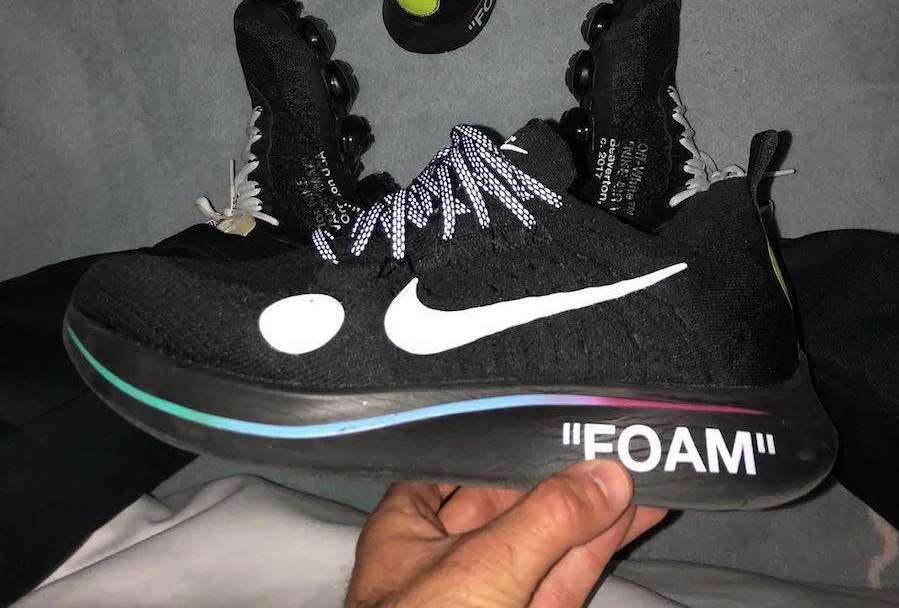 THE OFF-WHITE X NIKE ZOOM FLY MERCURIAL FLYKNIT IN “BLACK”