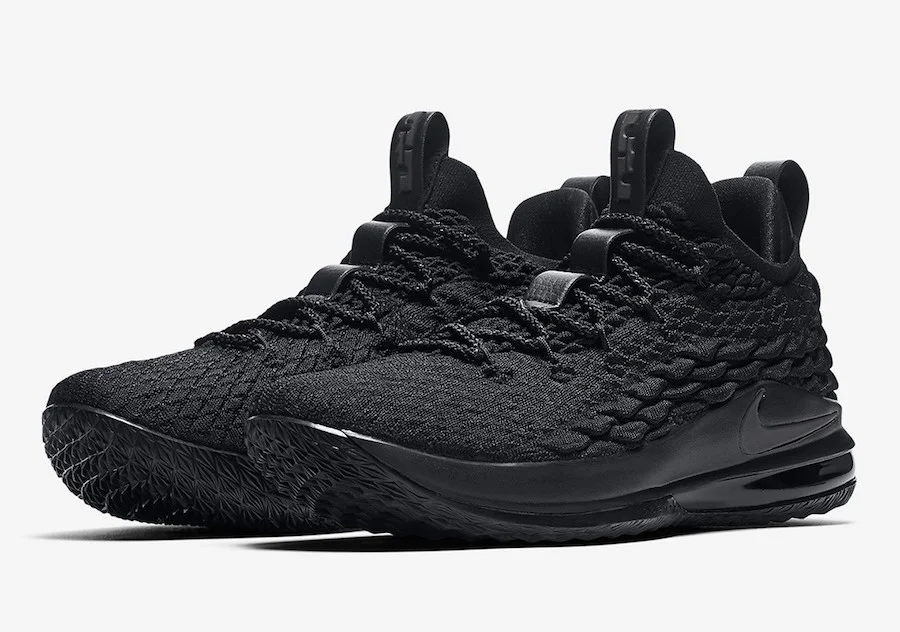 NIKE LEBRON 15 LOW “TRIPLE BLACK” DROPPING SOON