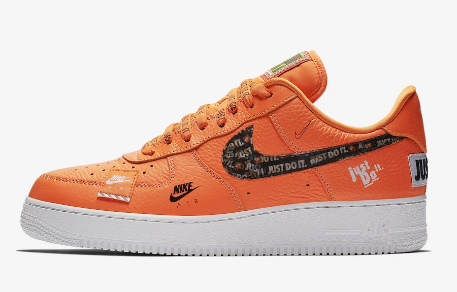 THE NIKE AIR FORCE 1 LOW “JUST DO IT” IN ORANGE — iLL Sneakers| Certified  for Sneakerhead