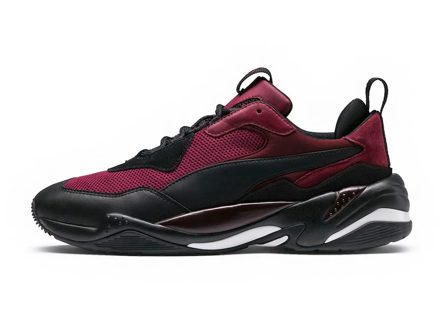 PUMA THUNDER SPECTRA IN BURGUNDY AND BLACK