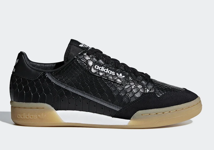 THE ADIDAS CONTINENTAL 80 WITH PYTHON TEXTURE