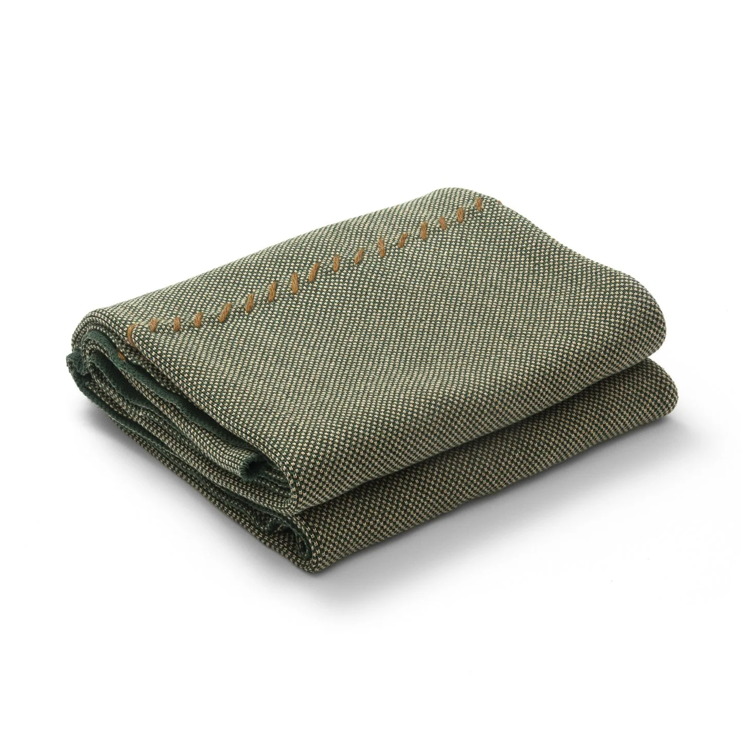 jacquard texture | hunter + greggio with camel hand-stitch