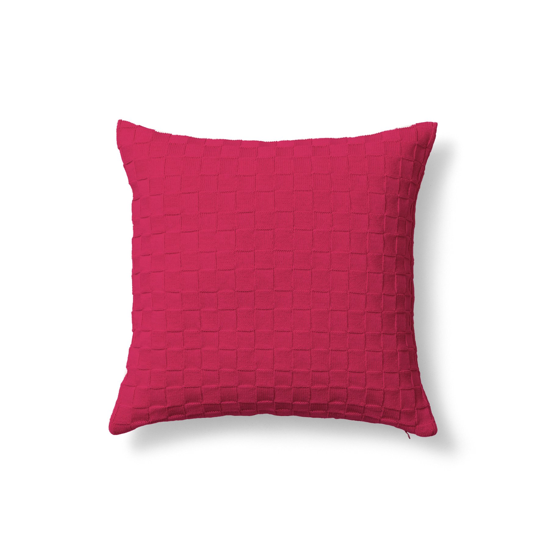 big basketweave stripe texture | deep pink