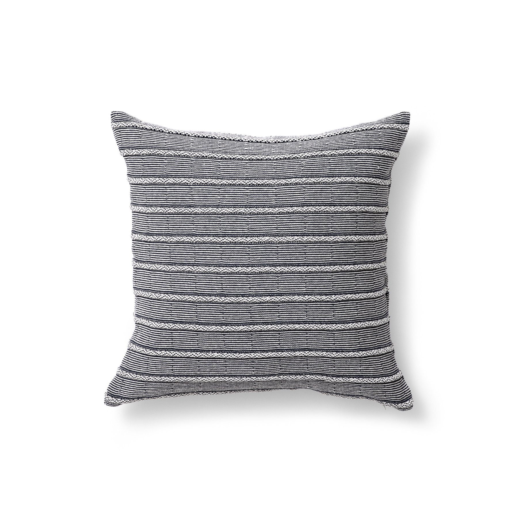 18x18" rolled texture pillow | jeans + greggio