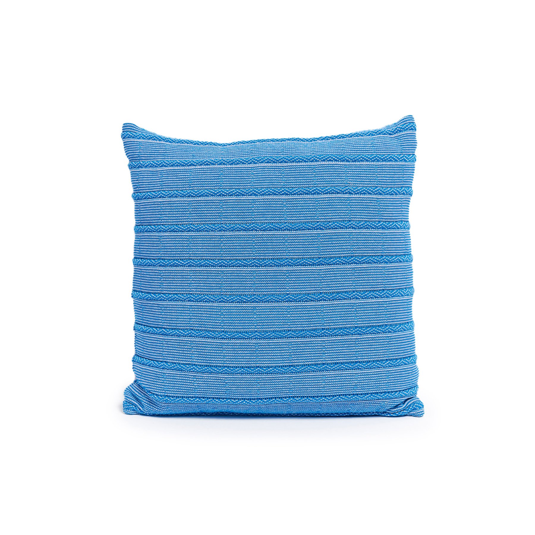 18x18" rolled texture pillow | greggio + turchese