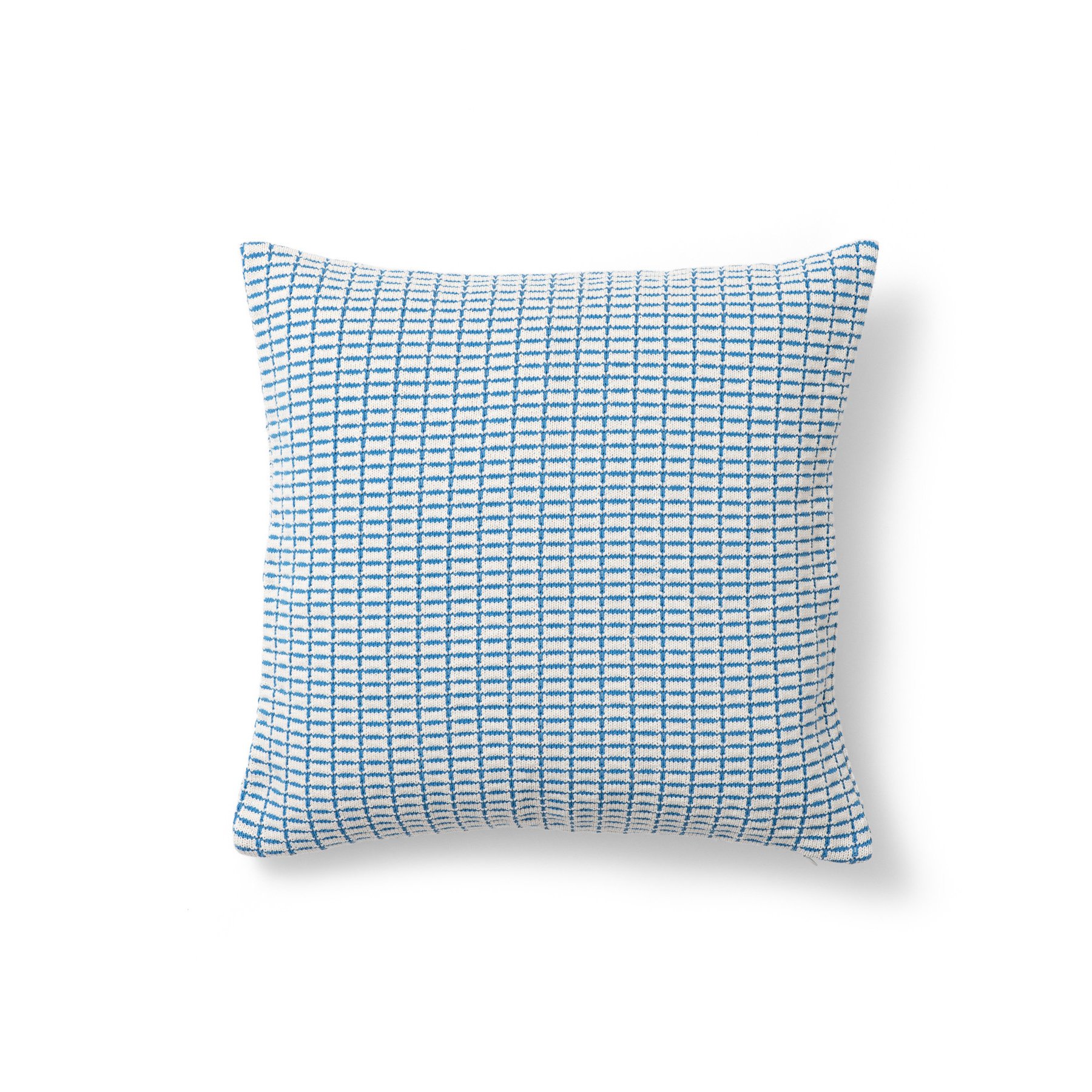 18x18" small boxes texture pillow | turchese + greggio