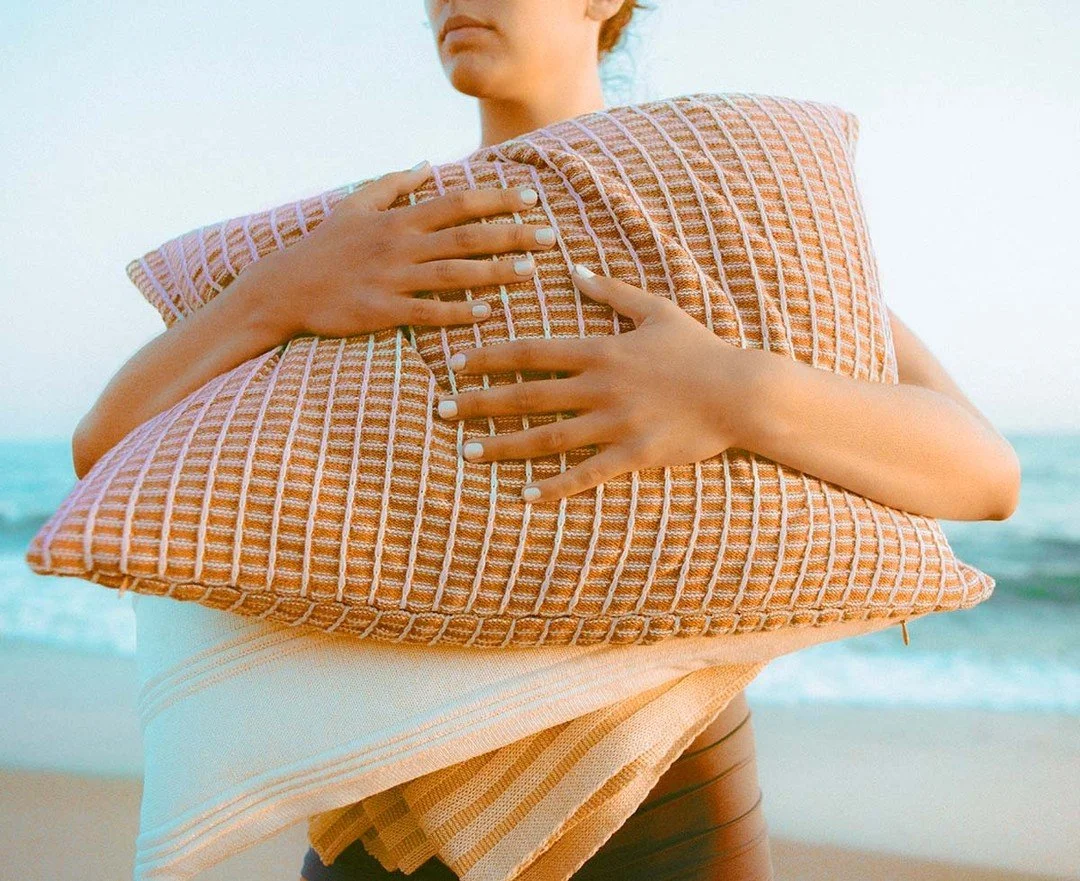 details that guests remember:
a soft hand, 
a grounded palette, 
a sense of ease.

offering throws that are thoughtfully knitted for wellbeing&mdash;inside and out.

| sensory design, hospitality interiors