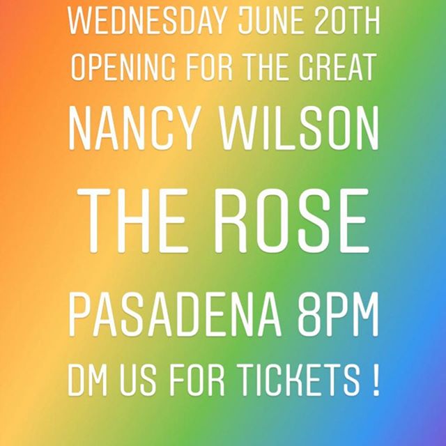 See u there! #therosepasadena #livemusic #pasadenacitycollege #pasadena #stolenthunder #nancywilson #rocknrollpasadena #wheremusicmeetsthesoul