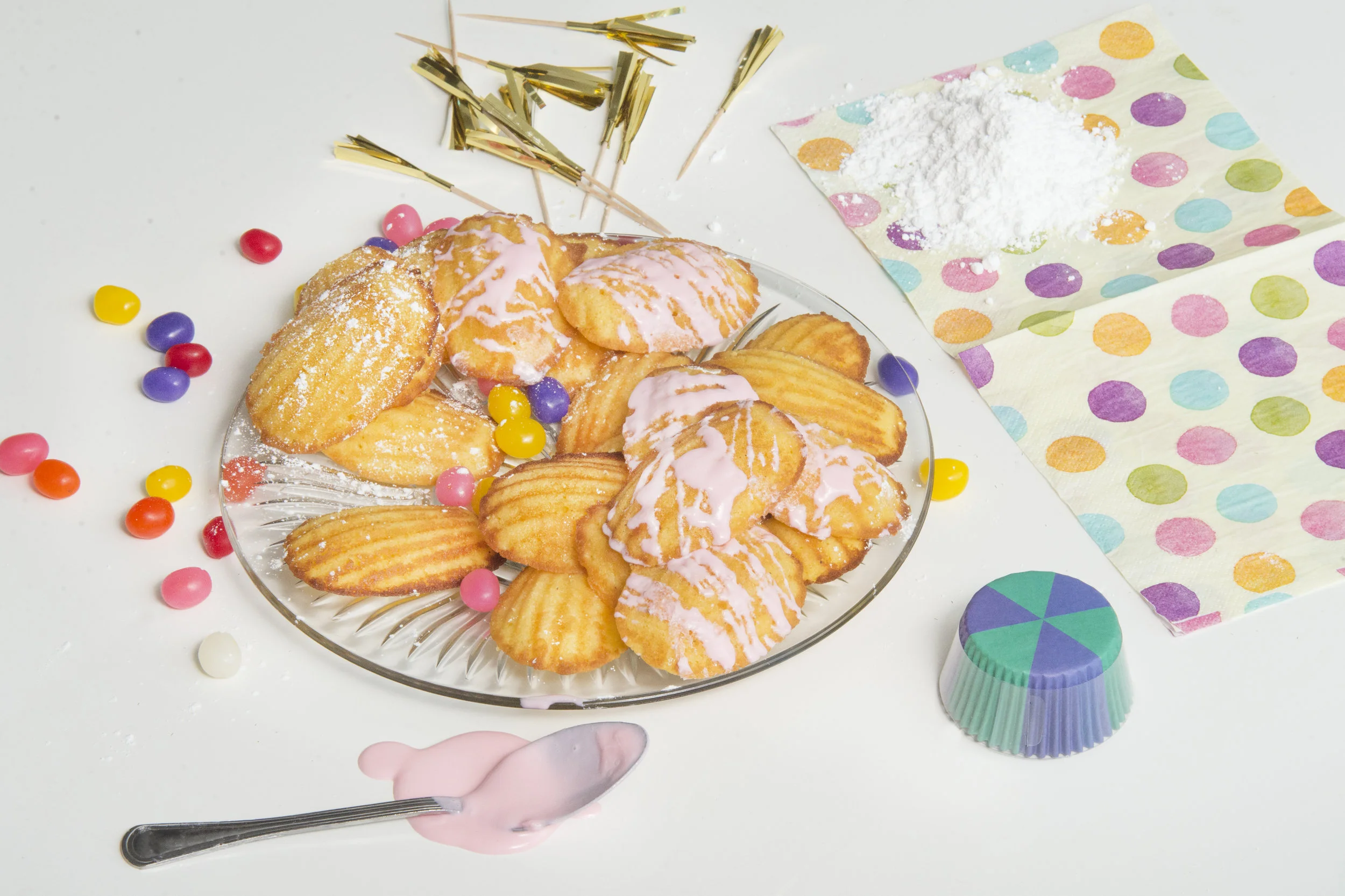 STRAWBERRY CORNBREAD MADELEINES